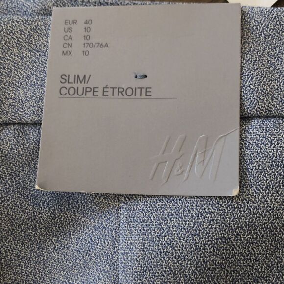 NWT Coupe Etroite 🇫🇷 4 Pocket Slim Pants in Ice 🧊 Blue w/Elastane Stretch - Picture 4 of 17